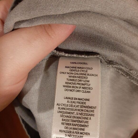 Beach Lunch Lounge Gray Shift Dress sz S - Picture 4 of 4